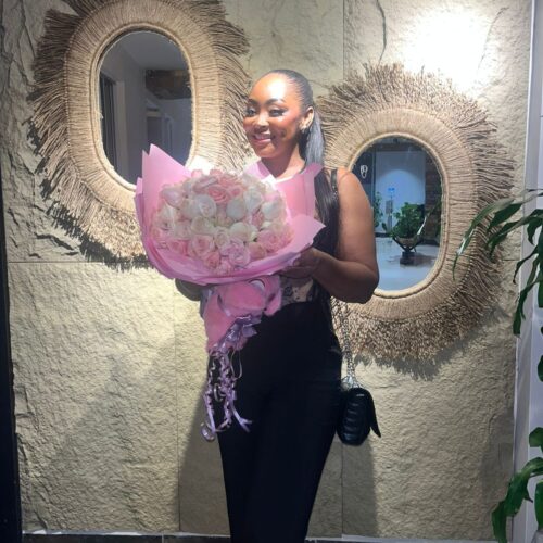 Bouquet de flores con peluche